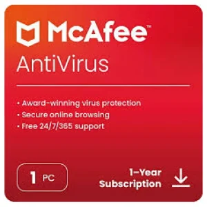 McAfee Anti Virus 1 Device 1 Year