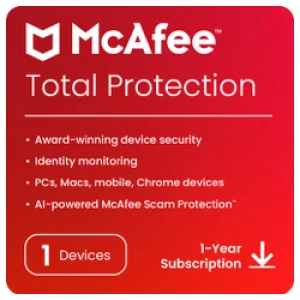 McAfee Total Protection 1 Device 1 Year